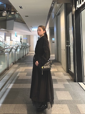 「ALLSAINTS（オールセインツ）のアイテム」を使った、Zoeyさん（レディース・160cm）の冬コーディネート