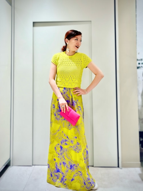 ALLSAINTS ワンピース KURA INSPIRAL PRINTED MAXI DRESS