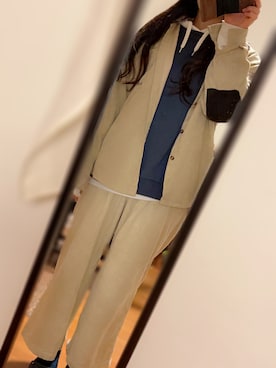 「Libra Cue（リブラ キュー）のアイテム（スラックス）」を使った、ゆんさん（レディース・164cm）の冬コーディネート