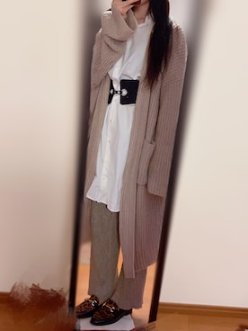 「sakishimatokyo（サキシマトーキョー）のアイテム（セットアップ）」を使った、ゆんさん（レディース・164cm）の春コーディネート