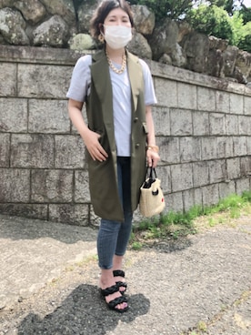 「a-jolie（アジョリー）のアイテム」を使った、nyanko34さん（レディース・157cm）の春コーディネート