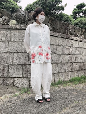 「IROIRO（イロイロ）のアイテム」を使った、nyanko34さん（レディース・157cm）の春コーディネート