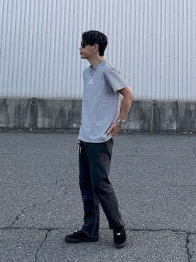 「アイテム（スニーカー）」を使った、HISAYANさん（メンズ・160cm）の夏コーディネート