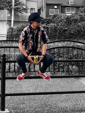 赤スニーカー のメンズ人気ファッションコーディネート 身長 151cm 160cm Wear