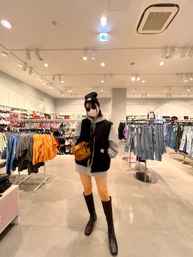 「Carhartt（カーハート）のアイテム（その他アウター）」を使った、arisuuuuuさん（レディース・165cm）の冬コーディネート