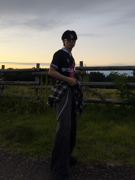 「VICTIM（ヴィクティム）のアイテム（ジャケット/アウター）」を使った、senatominaga29さん（メンズ・173cm）の秋コーディネート