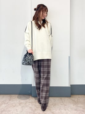 「DRESKIP（ドレスキップ）のアイテム（ブーツ）」を使った、はるなさん（レディース・159cm）の冬コーディネート