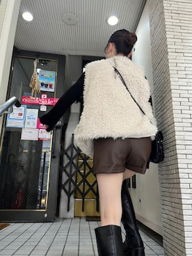 「へザー」｜「アイテム（パンツ）」を使った、ぽぽさん（レディース・159cm）の秋コーディネート