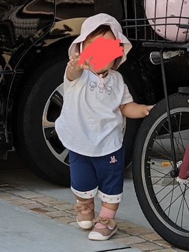「PETIT BATEAU（プチバトー）のアイテム（帽子）」を使った、ちえさん（キッズ・80cm）の秋コーディネート