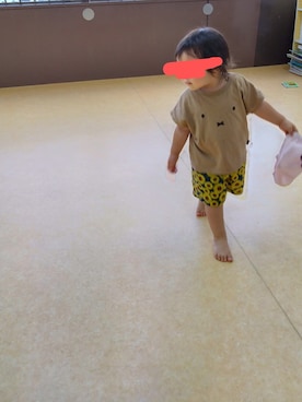 「ひまわり」｜ちえさん（キッズ・80cm）の秋コーディネート