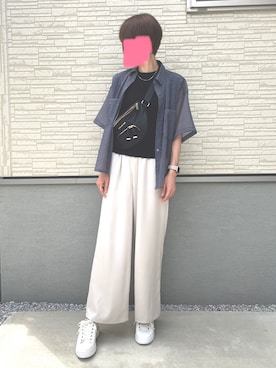 「RU（アールユー）のアイテム」を使った、Kさん（レディース・163cm）の夏コーディネート