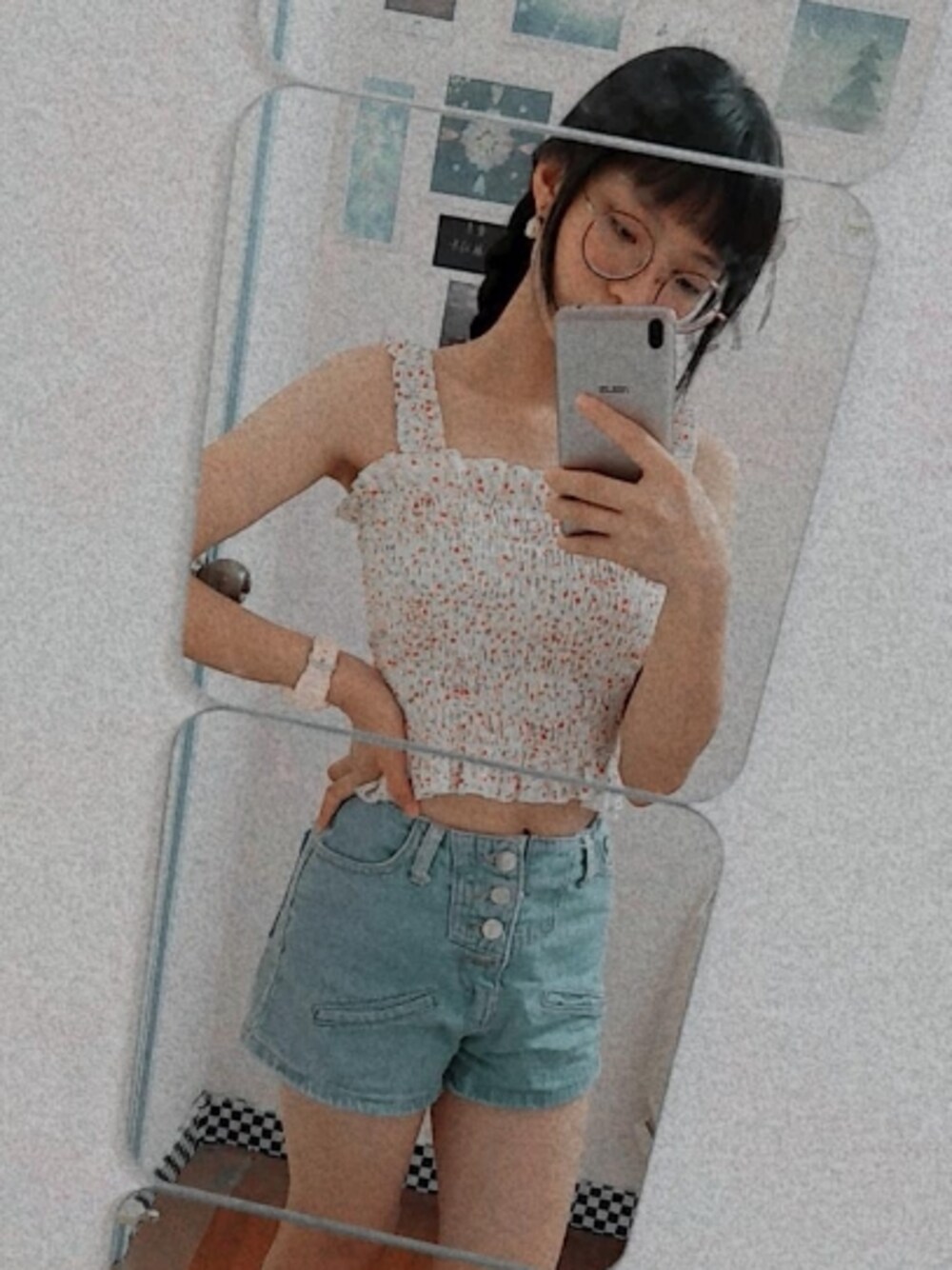 「summer」｜「QUEEN SHOPのアイテム（トップス、その他）」を使った、うさぎ🐰さん（レディース・149cm）の夏コーディネートの1枚目の写真