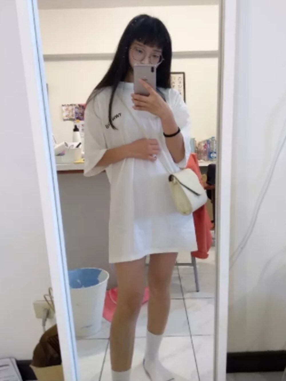 「bagのアイテム（ショルダーバッグ、ベージュ系）」を使った、うさぎ🐰さん（レディース・149cm）の夏コーディネートの1枚目の写真