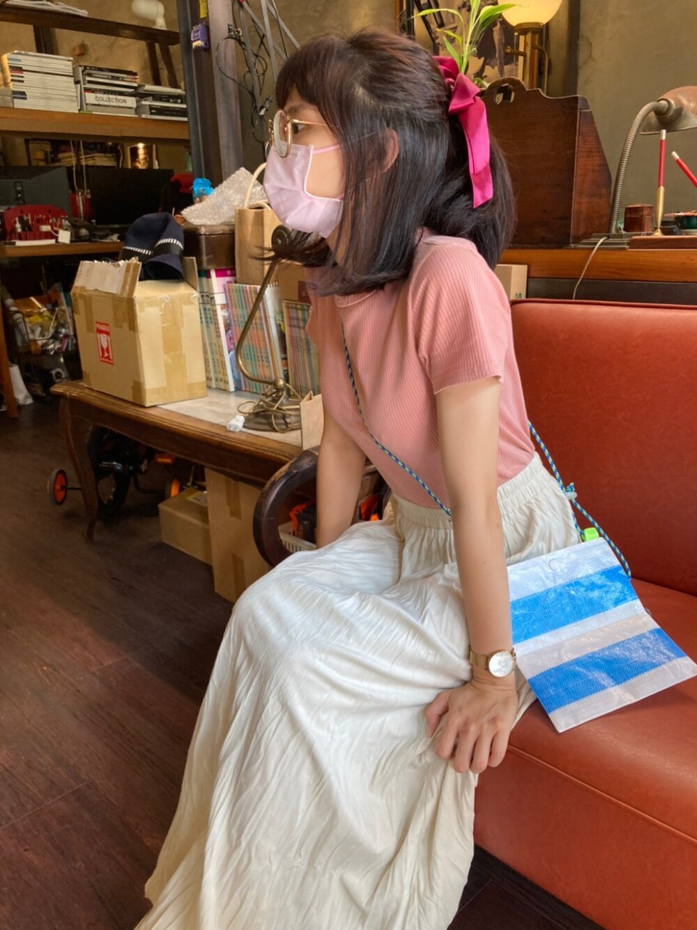 「ffashionのアイテム（その他ヘアアクセサリー、ピンク系）」を使った、うさぎ🐰さん（レディース・147cm）の夏コーディネートの1枚目の写真