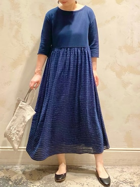 「BEARDSLEY」｜「アイテム（その他シューズ）」を使った、konnoooatsukoooさん（レディース・162cm）の夏コーディネート