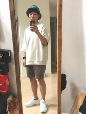 「アイテム（ハット）」を使った、taihekさん（メンズ・168cm）の夏コーディネート