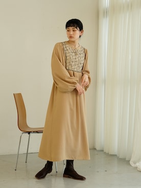 「Bab（バブ）のアイテム（ワンピース/ドレス）」を使った、Bab pressさん（レディース・160cm）の秋コーディネート