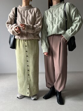 Bab pressさん（レディース・160cm）の冬コーディネート