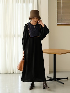 「Bab（バブ）のアイテム（ワンピース/ドレス）」を使った、Bab pressさん（レディース・160cm）の秋コーディネート