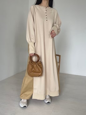 「Bab（バブ）のアイテム（ワンピース/ドレス）」を使った、Bab pressさん（レディース・157cm）の冬コーディネート