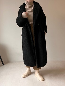 「babcode」｜「アイテム（その他アウター）」を使った、Bab pressさん（レディース・160cm）の冬コーディネート