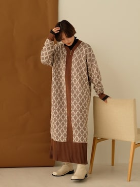 「Bab（バブ）のアイテム（ワンピース/ドレス）」を使った、Bab pressさん（レディース・155cm）の秋コーディネート