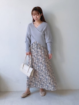 「babcode」｜「アイテム（ワンピース/ドレス）」を使った、Bab pressさん（レディース・158cm）の冬コーディネート