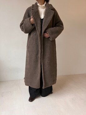 「babcode」｜「アイテム（その他アウター）」を使った、Bab pressさん（レディース・157cm）の冬コーディネート