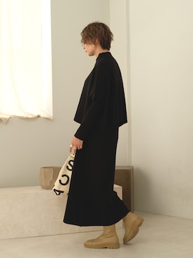 「Bab（バブ）のアイテム（バッグ）」を使った、Bab pressさん（レディース・160cm）の秋コーディネート