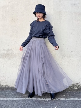 まりえってぃ【個性派マニッシュ】さん(レディース・156cm)の冬コーディネート