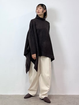 まりえってぃ【個性派マニッシュ】さん（レディース・156cm）の冬コーディネート