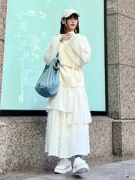 まりえってぃ【個性派マニッシュ】さん(レディース・156cm)の冬コーディネート