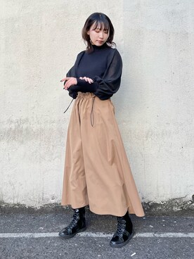 「PRADA（プラダ）のアイテム」を使った、まりえってぃ【個性派マニッシュ】さん（レディース・156cm）の冬コーディネート