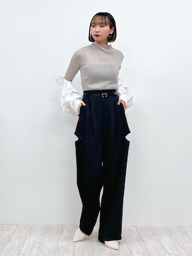 まりえってぃ【個性派マニッシュ】さん(レディース・156cm)の秋コーディネート