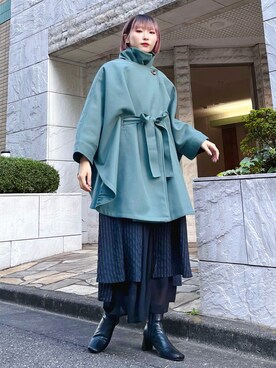 「MILLION CARATS（ミリオンカラッツ）のアイテム」を使った、まりえってぃ【個性派マニッシュ】さん（レディース・156cm）の冬コーディネート