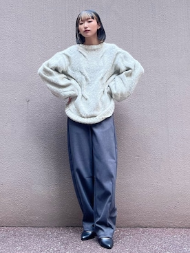 「マイベストコーデ2023」｜まりえってぃ【個性派マニッシュ】さん（レディース・156cm）の冬コーディネート