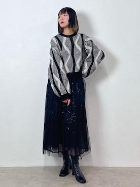 「MILLION CARATS（ミリオンカラッツ）のアイテム」を使った、まりえってぃ【個性派マニッシュ】さん（レディース・156cm）の秋コーディネート