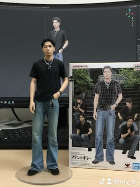 「アイテム（キーホルダー）」を使った、りゅうきさん（メンズ・170cm）の秋コーディネート