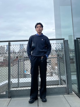 「アイテム（ブローチ/コサージュ）」を使った、りゅうきさん（メンズ・170cm）の秋コーディネート
