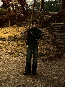 「クラークス」｜「アイテム（ジャケット/アウター）」を使った、りゅうきさん（メンズ・170cm）の冬コーディネート