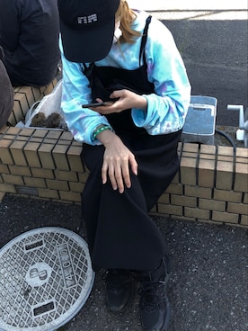 「FLAGSTUFF（フラグスタフ）のアイテム」を使った、yokna patofaさん（レディース・161cm）の春コーディネート
