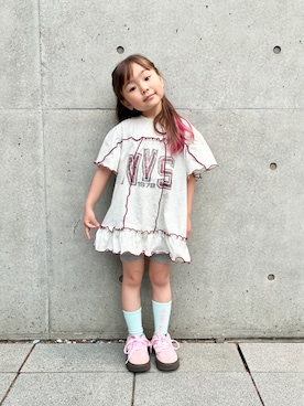 「CIAOPANIC TYPY（チャオパニックティピー）のアイテム」を使った、892kiさん（キッズ・110cm）の春コーディネート