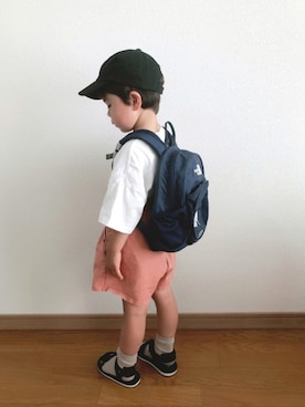「Ampersand（アンパサンド）のアイテム（サンダル）」を使った、892kiさん（キッズ・80cm）の夏コーディネート