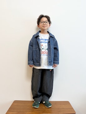 「アイテム（パンツ）」を使った、892kiさん（キッズ・110cm）の春コーディネート