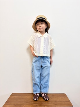 「Ocean&Ground（オーシャン&グラウンド）のアイテム」を使った、892kiさん（キッズ・110cm）の夏コーディネート