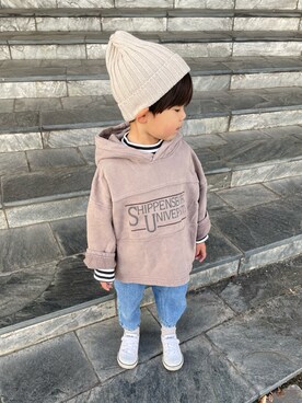「アイテム（その他トップス）」を使った、892kiさん（キッズ・90cm）の秋コーディネート