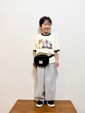 「Ocean&Ground（オーシャン&グラウンド）のアイテム」を使った、892kiさん（キッズ・110cm）の夏コーディネート
