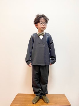 「アイテム（フォーマルスーツ/小物）」を使った、892kiさん（キッズ・110cm）の春コーディネート