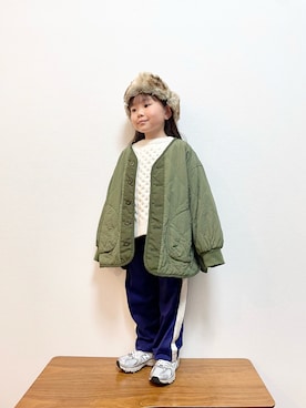 「アイテム（ブルゾン）」を使った、892kiさん（キッズ・120cm）の冬コーディネート