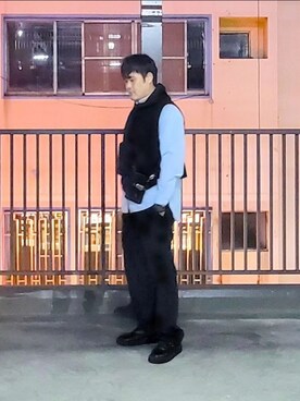 「無（ム）のアイテム」を使った、wade_sssさん（メンズ・181cm）の春コーディネート